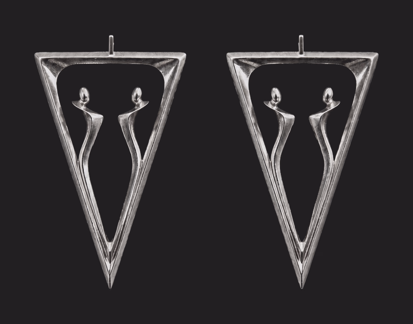 Duality, earrings