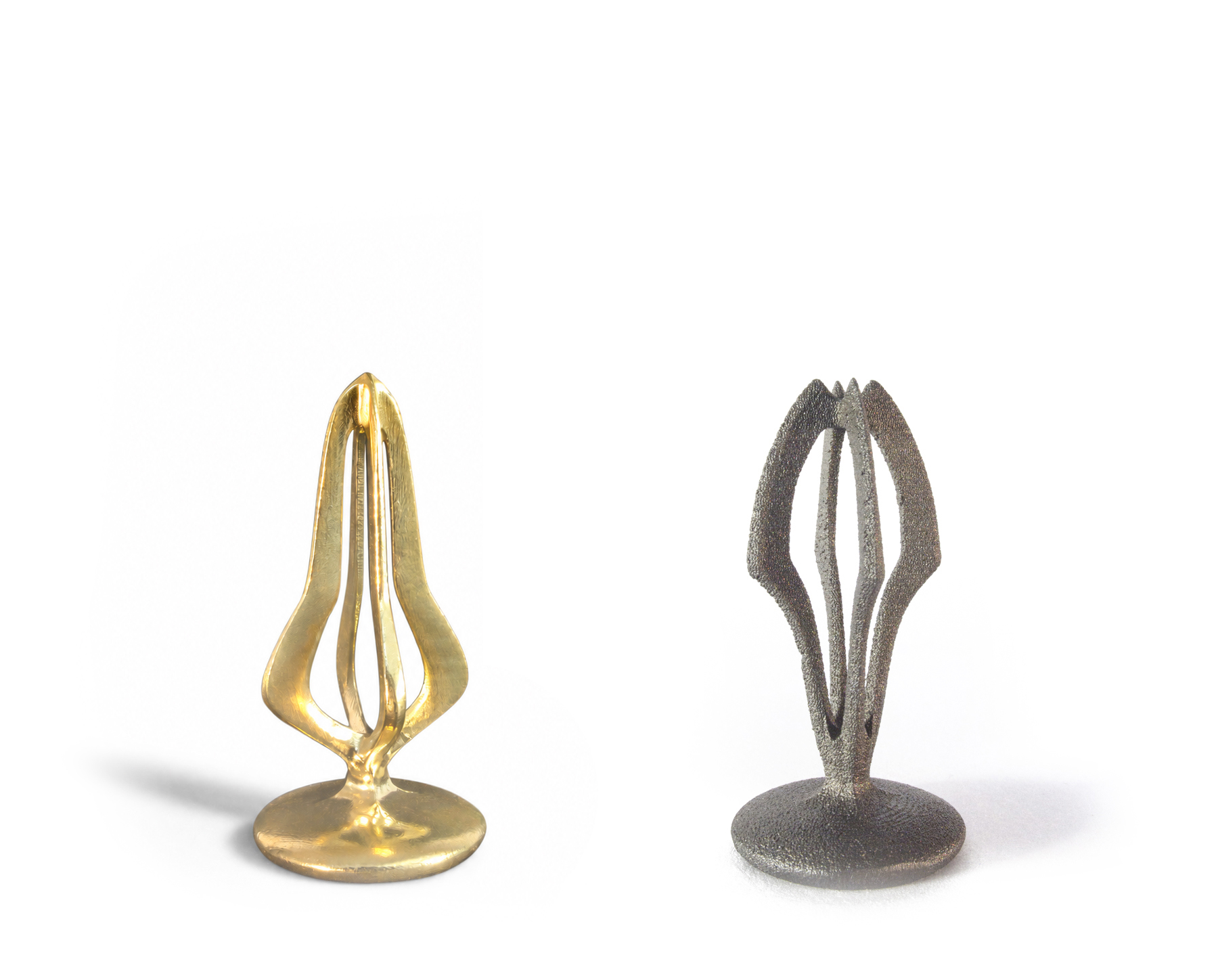 Rooks — the gold piece and its dark counterpart, face to face